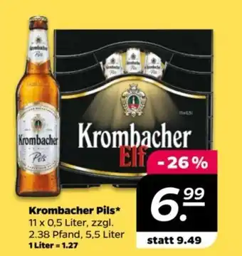 NETTO Krombacher Pils 11 x 0,5 Liter Angebot