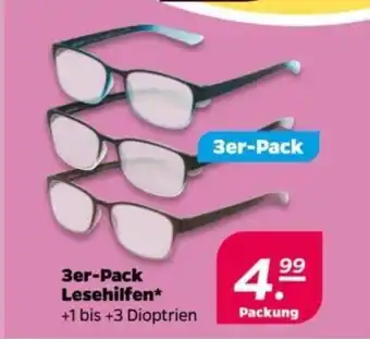 NETTO 3er-Pack Lesehilfen +1 bis +3 Dioptrien Angebot