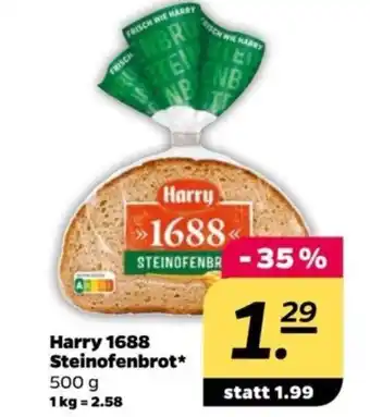 NETTO Harry 1688 Steinofenbrot 500 g Angebot