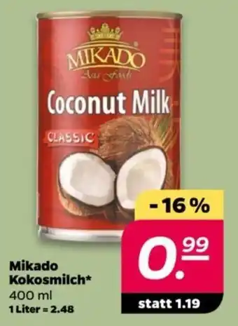 NETTO Mikado Kokosmilch 400 ml Angebot