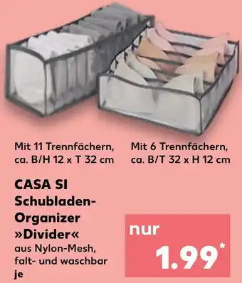 Kaufland CASA SI Schubladen-Organizer Divider Angebot