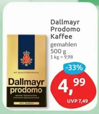 Budni Dallmayr Prodomo Kaffee gemahlen 500 g Angebot