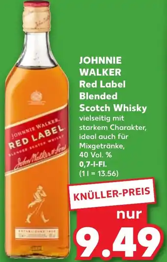 Kaufland JOHNNIE WALKER Red Label Blended Scotch Whisky 0,7 L-Fl. Angebot