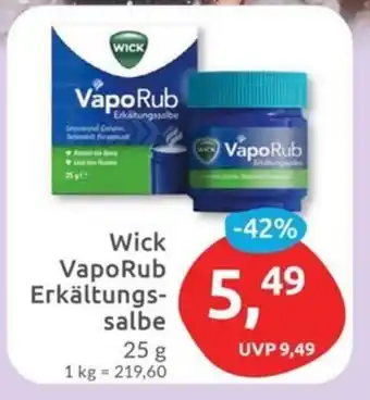 Budni Wick VapoRub Erkältungssalbe 25 g Angebot