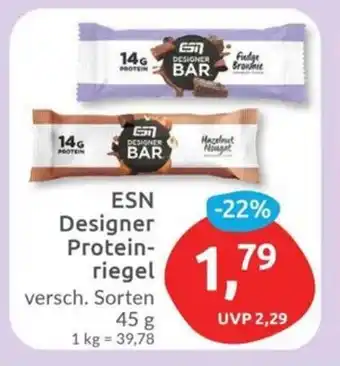 Budni ESN Designer Proteinriegel versch. Sorten 45 g Angebot