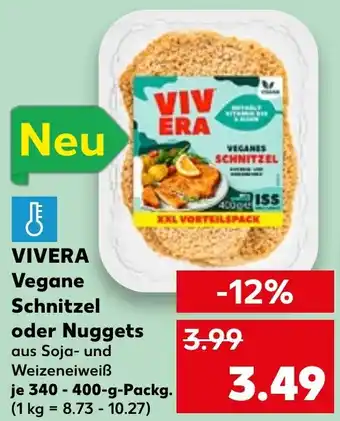 Kaufland VIVERA Vegane Schnitzel oder Nuggets 340-400 g Packg. Angebot