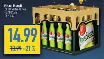 diska Pilsner Urquell 20 x 0,5 L Angebot