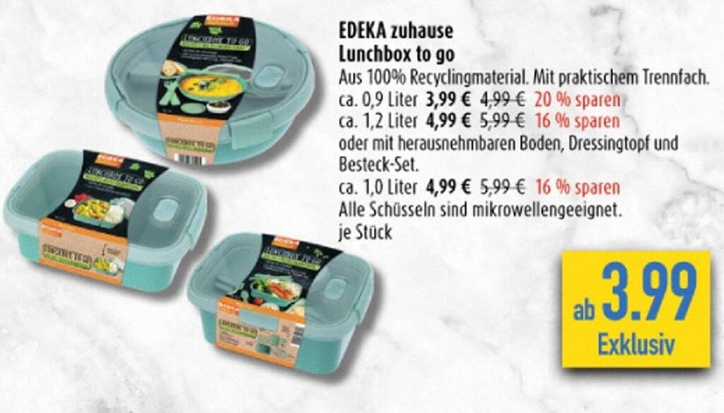 EDEKA zuhause Lunchbox to go Angebot bei diska