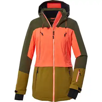 Intersport Killtec damen funktionsjacke ksw 91 wmn ski jckt olive/ neon coral/ khaki 36 Angebot