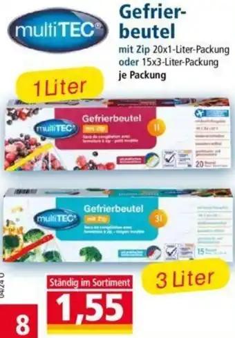 Norma multiTEC Gefrierbeutel 1/3 Liter Angebot