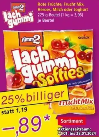 Norma Nimm2 Lachgummi Softies 225 g Beutel Angebot