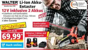 Norma WALTER Li-Ion Akku Entaster 12V inklusive 2 Akkus Angebot