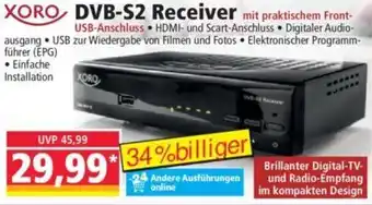 Norma XORO DVB-S2 Receiver Angebot