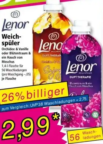 Norma Lenor Weichspüler 56 Waschladungen Angebot