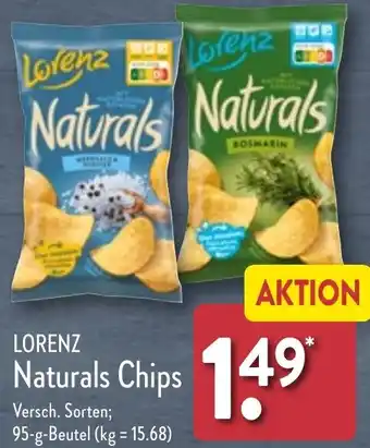 Aldi Nord LORENZ Naturals Chips 95 g Beutel Angebot