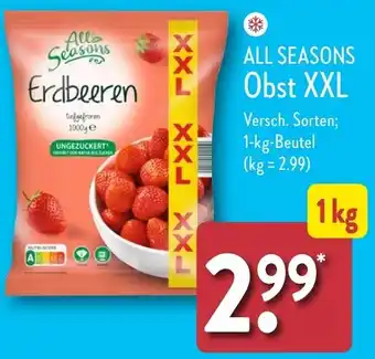 Aldi Nord ALL SEASONS Obst XXL 1kg Angebot