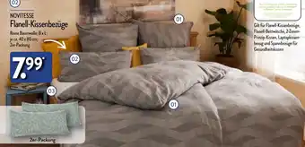 Aldi Nord NOVITESSE Flanell-Kissenbezüge Angebot