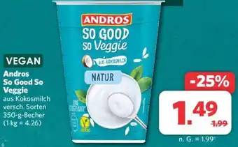 Combi Andros So Good So Veggie 350 g Becher Angebot