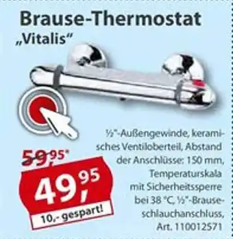 Sonderpreis Baumarkt Brause Thermostat ,,Vitalis" Angebot