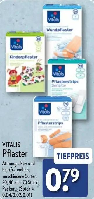 Aldi Nord VITALIS Pflaster Angebot