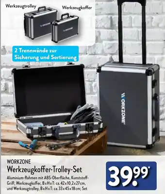 Aldi Nord WORKZONE Werkzeugkoffer Trolley Set Angebot