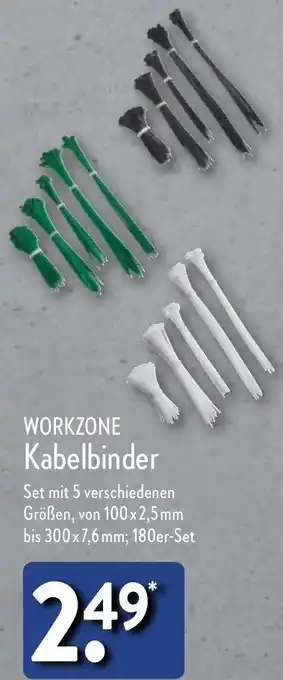 Aldi Nord WORKZONE Kabelbinder Angebot