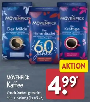 Aldi Nord MÖVENPICK Kaffee 500 g Packung Angebot