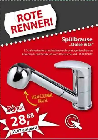 Sonderpreis Baumarkt Spülbrause ,,Dolce Vita" Angebot