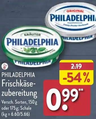 Aldi Nord PHILADELPHIA Frischkäsezubereitung 150 g oder 175 g Angebot