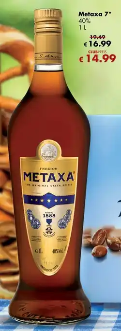 Travel Free Metaxa 7, 1L Angebot