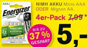 KODi ENERGIZER NIMH AKKU 4er Pack Angebot