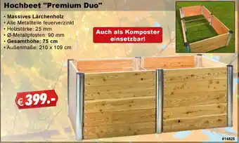 Stabilo Fachmarkt Hochbeet Premium Duo Angebot