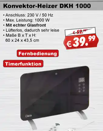 Stabilo Fachmarkt Konvektor Heizer DKH 1000 Angebot