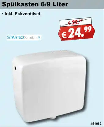 Stabilo Fachmarkt Spülkasten 6/9 Liter Angebot