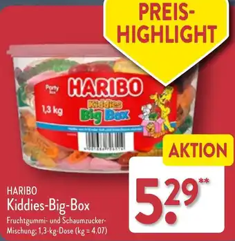 Aldi Nord HARIBO Kiddies Big Box 1,3 kg Dose Angebot