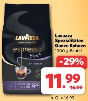 Combi Lavazza Spezialitäten Ganze Bohnen 1000 g Beutel Angebot