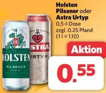 Combi Holsten Pilsener oder Astra Urtyp 0,5 L Dose Angebot