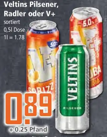 Klaas und Kock Veltins Pilsener, Radler oder V+ 0,5 L Dose Angebot