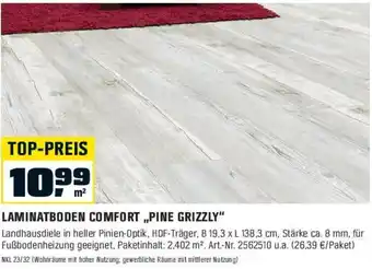 OBI LAMINATBODEN COMFORT ,,PINE GRIZZLY" Angebot