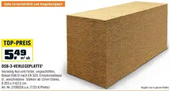 OBI OSB-3-VERLEGEPLATTE Angebot