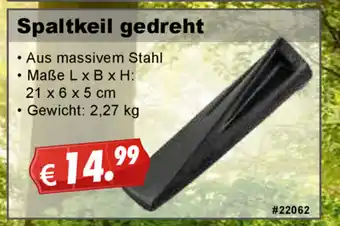 Stabilo Fachmarkt Spaltkeil gedreht Angebot