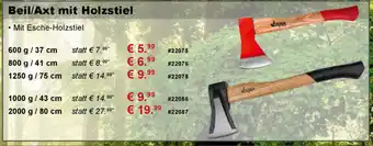 Stabilo Fachmarkt Beil/Axt mit Holzstiel Angebot