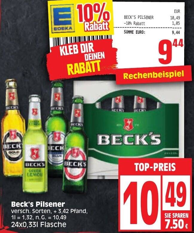 Erstaunlich Edeka Becks Angebot Fotos