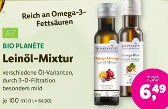 Denns BioMarkt BIO PLANÈTE Leinöl-Mixtur 100 ml Angebot