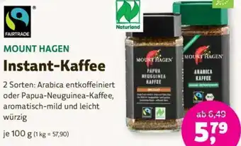 Denns BioMarkt MOUNT HAGEN Instant-Kaffee 100 g Angebot