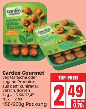 Edeka Garden Gourmet 150/200g Packung Angebot