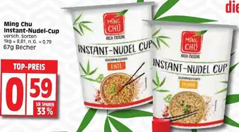 Edeka Ming Chu Instant Nudel Cup 67g Becher Angebot