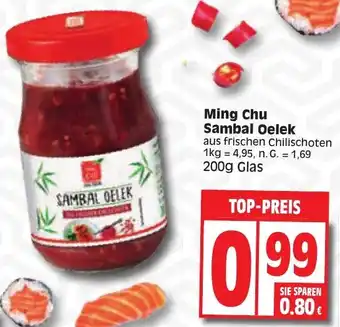 Edeka Ming Chu Sambal Oelek 200g Glas Angebot