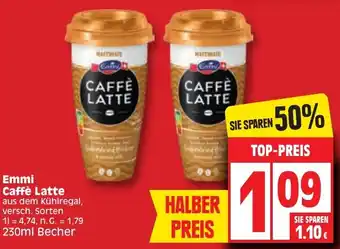 Edeka Emmi Caffè Latte 230 ml Becher Angebot