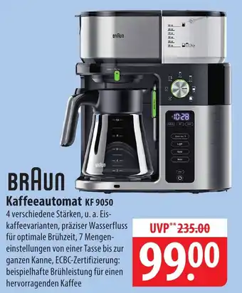 Famila Nord Ost BRAUN Kaffeeautomat KF 9050 Angebot